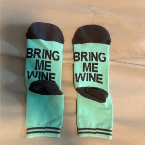 Source Unknown Green and Black Crew Socks Sporty Hosiery